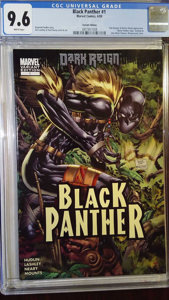 BLACK PANTHER #1 (2009) LASHLEY CVR B CGC 9.6