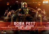 HOT TOYS STAR WARS: THE MANDALORIAN - BOBA FETT (REPAINT ARMOR) AND THRONE 1:6 SCALE