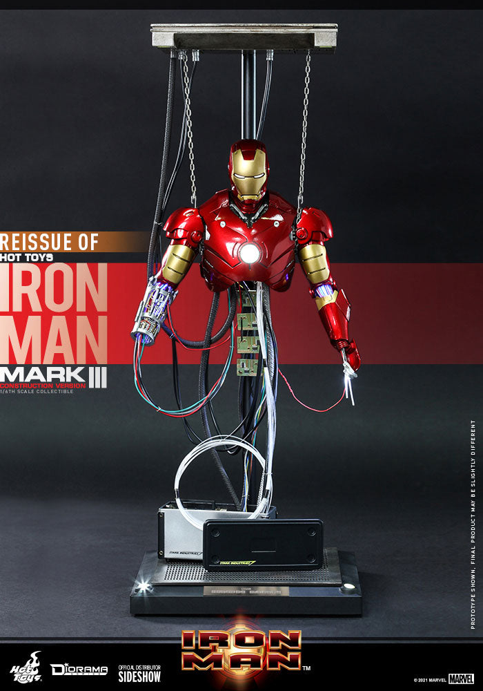 アイアンマン MARK III コンストラクションバージョン HOT TOYS IRON MAN - IRON MAN MARK III ( CONSTRUCTION VERSION) 1:6