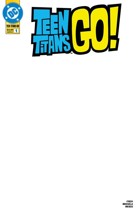 TEEN TITANS GO #1 CVR B BLANK VAR