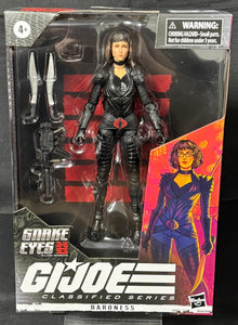 GI JOE CLASSIFIED SERIES 19 BARONESS MOVIE 6IN AF