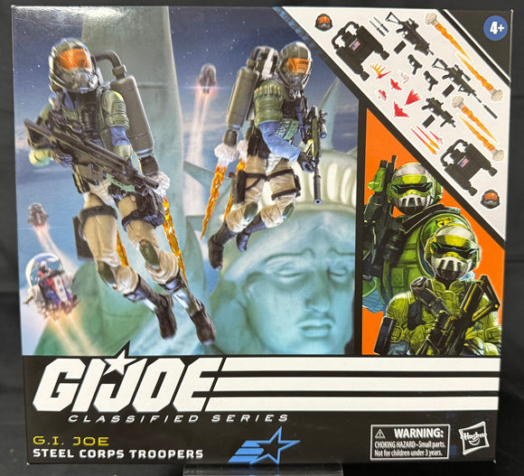 GI JOE CLASSIFIED SERIES 95 STEEL CORPS TROOPERS 6IN AF SET
