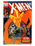 X-MEN #58 (1969) 1ST FULL APPEARANCE OF ALEX SUMMERS AS HAVOK VF-/VF