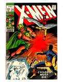 X-MEN #54 (1969) 1ST APPEARANCE OF ALEX SUMMERS (HAVOK); 1ST APPEARANCE OF LIVING PHARAOH FN-/FN