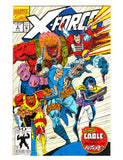 X-FORCE #8 (1992) 1ST "CAMEO" APPEARANCE OF DOMINO (NEENA THURMAN); 1ST APPEARANCE OF GRIZZLY & HAMMER (WILD PACK) NM