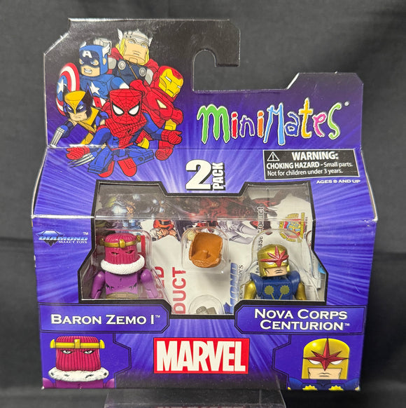 MARVEL MINIMATES SERIES 50 VARIANT BARON ZEMO I/NOVA CORPS CENTURION