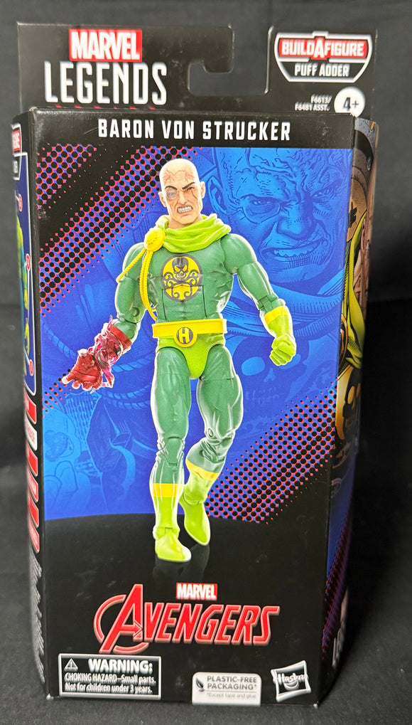 MARVEL LEGENDS (PUFF ADDER BAF) BARON VON STRUCKER 6IN AF