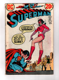 SUPERMAN #261 (1973) ICONIC "KISS MY BOOT" COVER GVG/VG-