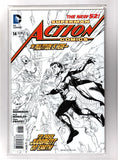 ACTION COMICS #14 (2013) LIMITED RAGS MORALES SKETCH VARIANT 1:100 UNOPENED NM