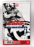 CAPTAIN AMERICA #1 (2013) LIMITED JOE QUESADA B&W VARIANT COVER 1:150 UNOPENED NM