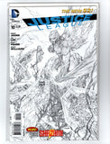 JUSTICE LEAGUE #10 (2012) LIMITED JIM LEE SKETCH COVER 1:100 UNOPENED NM