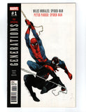GENERATIONS: MILES MORALES, SPIDER-MAN & PETER PARKER: SPIDER-MAN #1 OLIVIER COIPEL COVER VARIANT (2017) NM-