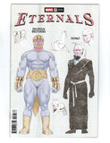 ETERNALS #7 INCENTIVE ESAD RIBIC DESIGN VARIANT COVER (2022) NM-