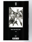 BATMAN & THE JOKER: THE DEADLY DUO #4 2ND PRINTING MARC SILVESTRI BLACK & WHITE VARIANT COVER (2023) NM-