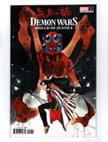 DEMON WARS: SHIELD OF JUSTICE #1 (2023) PEACH MOMOKO VARIANT COVER NM-
