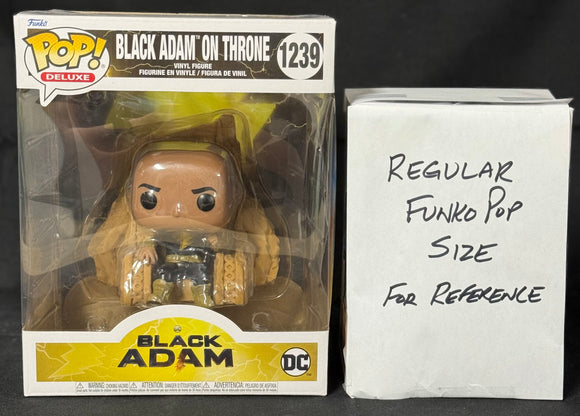 POP MOVIES 1239 DELUXE BLACK ADAM ON THRONE