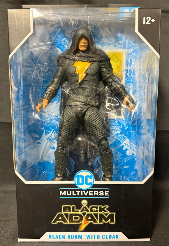 DC BLACK ADAM MOVIE - BLACK ADAM W/CLOAK 7IN AF