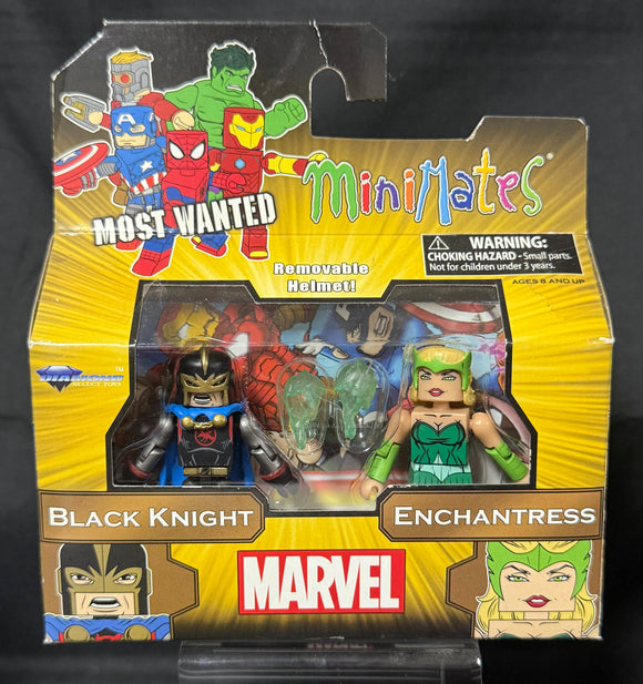 MARVEL MINIMATES SERIES 69 BLACK KNIGHT/ENCHANTRESS