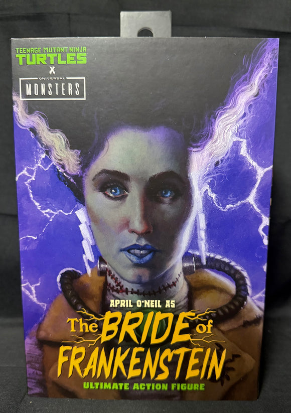 UNIVERSAL MONSTERS VS TMNT APRIL AS THE BRIDE ULT 7IN AF