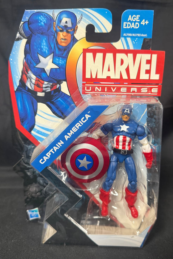 MARVEL UNIVERSE SERIES 5 004 CAPTAIN AMERICA 4IN AF