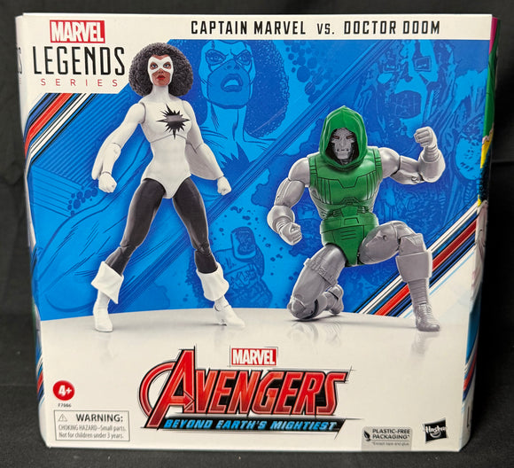 MARVEL LEGENDS CAPTAIN MARVEL VS DOCTOR DOOM 6IN AF