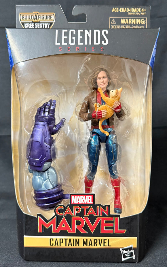 CAPTAIN MARVEL LEGENDS (KREE SENTRY BAF) CAPTAIN MARVEL W/GOOSE 6IN AF