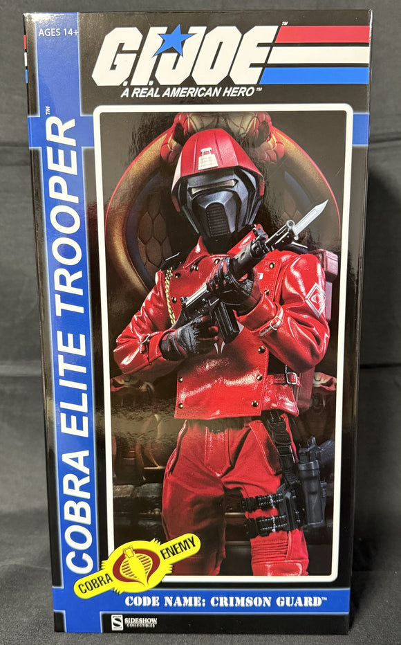 SIDESHOW GI JOE COBRA ELITE TROOPER CODE NAME: CRIMSON GUARD 1:6 SCALE FIGURE