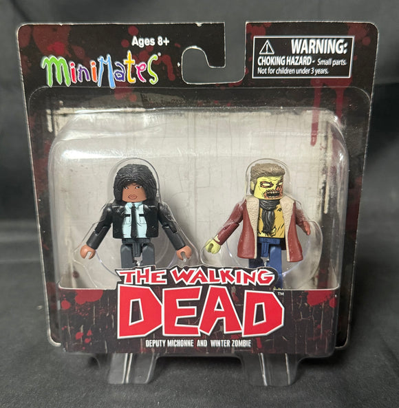 WALKING DEAD MINIMATES SER 6 DEPUTY MICHONNE/WINTER ZOMBIE