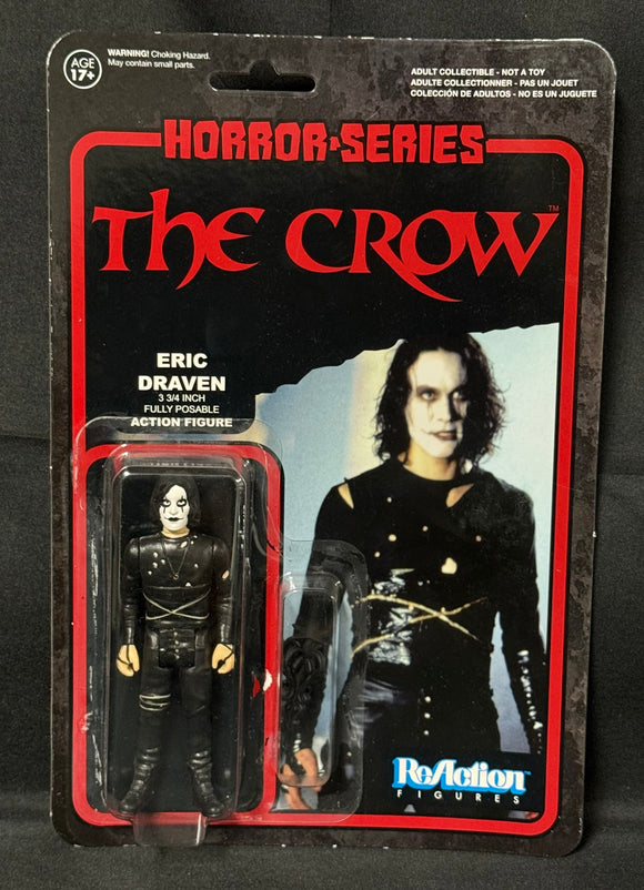 REACTION HORROR THE CROW ERIC DRAVEN 3.75IN AF
