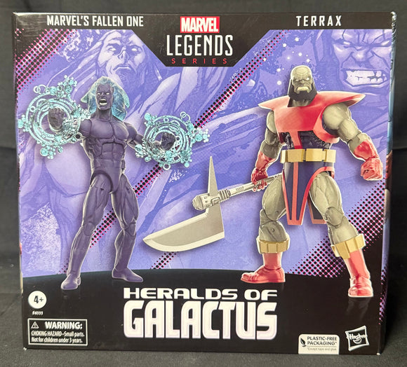 MARVEL LEGENDS HERALDS OF GALACTUS FALLEN ONE & TERRAX SET - EXCLUSIVE 6IN AF