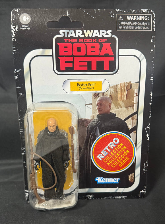 STAR WARS BOBF RETRO COLLECTION MANDALORIAN BOBA FETT DUNE SEA 3.75IN AF