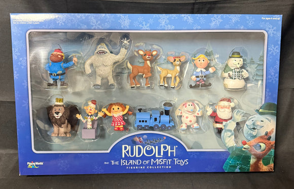 RUDOLPH AND THE ISLAND OF MISFIT TOYS 12 PCS FIGURINE COLLECTION (2001)