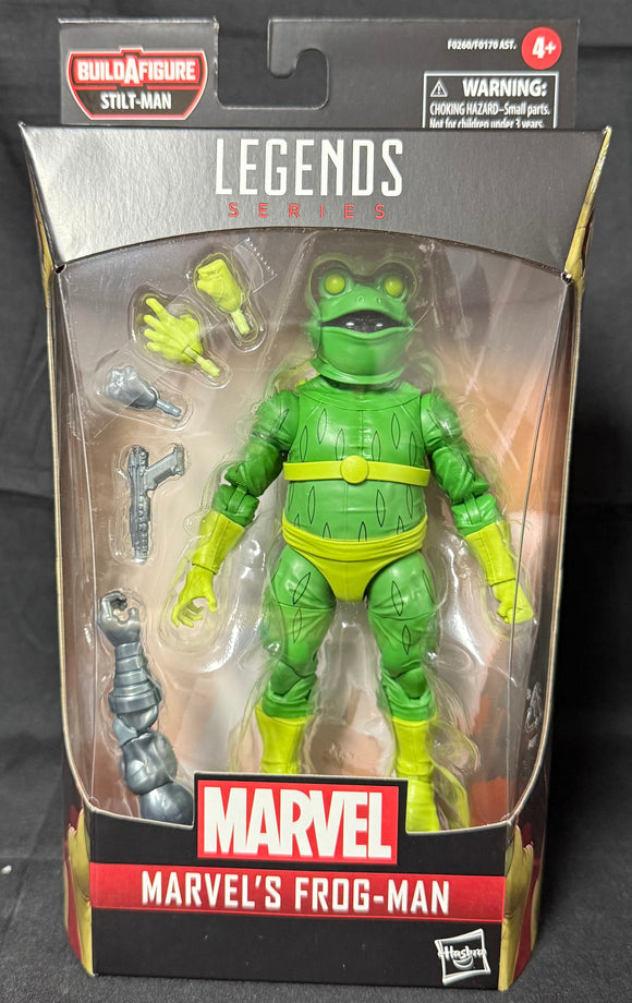 SPIDER-MAN LEGENDS (STILT-MAN BAF)  FROG-MAN 6IN AF