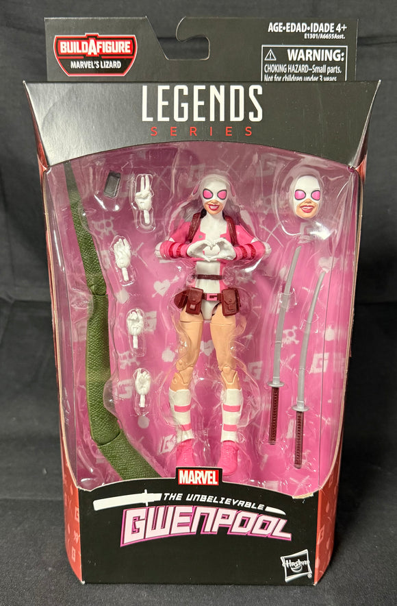 SPIDER-MAN LEGENDS (LIZARD BAF) GWENPOOL 6IN AF