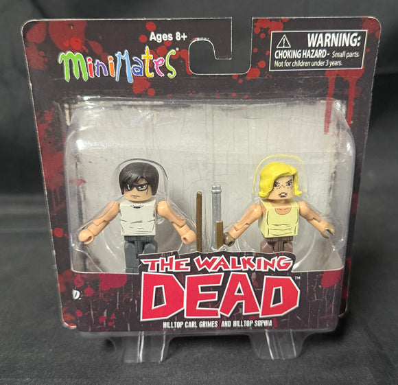 WALKING DEAD MINIMATES SERIES 8 HILLTOP CARL GRIMES/HILLTOP SOFIA