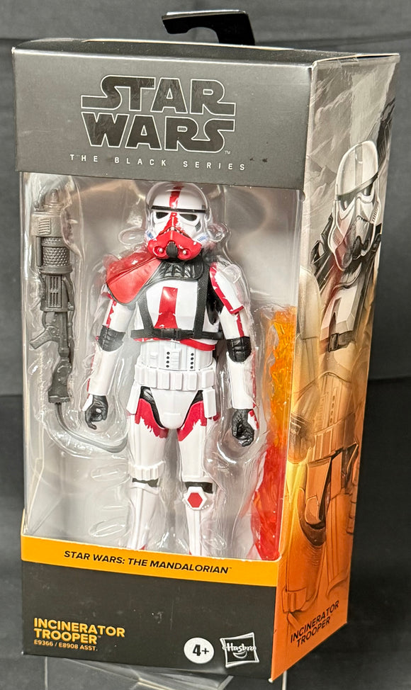 STAR WARS BLACK MANDALORIAN 03 INCINERATOR TROOPER 6IN AF