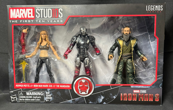 MARVEL MCU 10TH ANN IRON MAN 3 AF SET