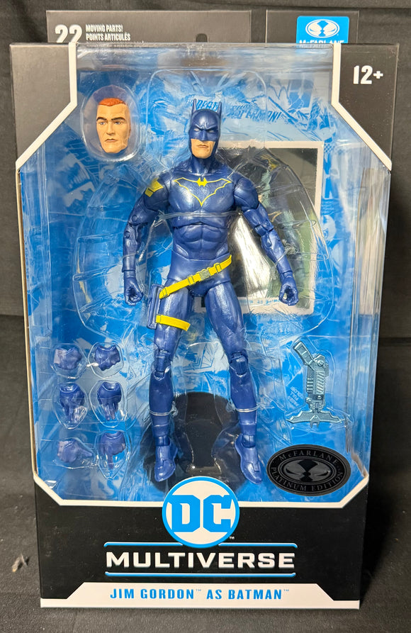 DC MULTIVERSE JIM GORDON AS BATMAN (PLATINUM CHASE VAR) 7IN AF