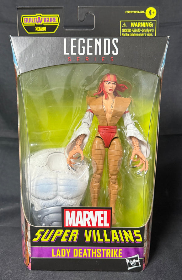 MARVEL VILLAINS LEGENDS (XEMNU BAF) LADY DEATHSTRIKE 6IN AF