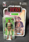 STAR WARS BLACK ROTJ 40TH ANNIVERSARY SKIFF GUARD LANDO 6IN AF