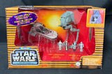 STAR WARS 1995 ACTION FLEET 2-PACK LUKE'S LANDSPEEDER AND IMPERIAL AT-ST