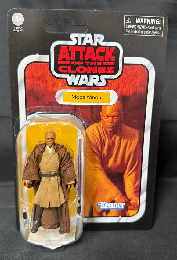 STAR WARS VINTAGE VC-35 MACE WINDU 3.75IN AF