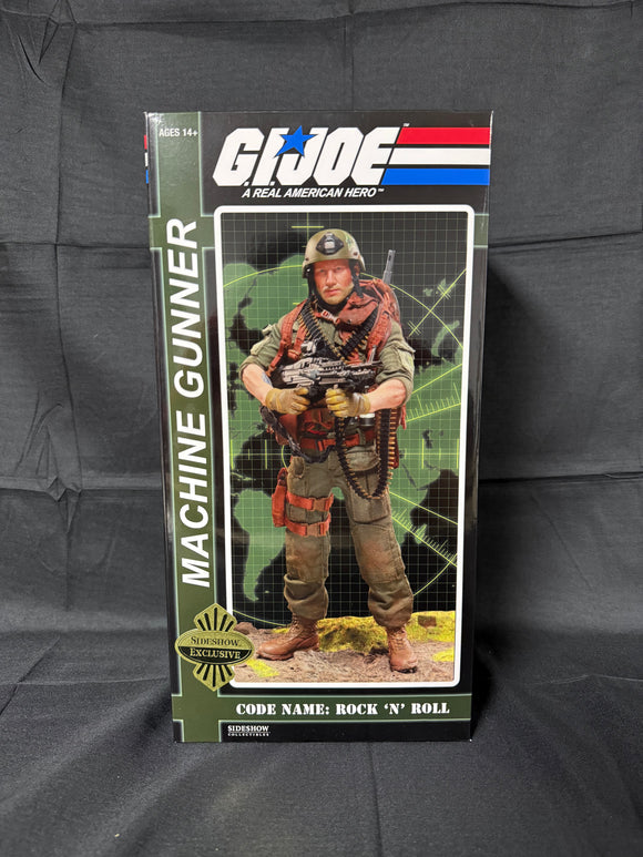 SIDESHOW GI JOE MACHINE GUNNER CODE NAME: ROCK 'N' ROLL 1:6 SCALE FIGURE