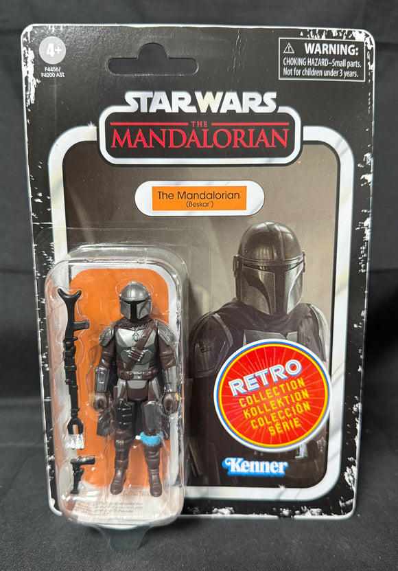 STAR WARS MANDALORIAN RETRO COLLECTION MANDALORIAN BESKAR 3.75IN AF