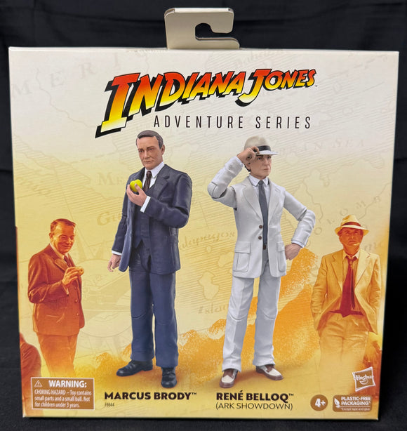 INDIANA JONES ADV SERIES MARCUS BRODY & RENE BELLOQ ARK SHOWDOWN EXCLUSIVE  6IN AF