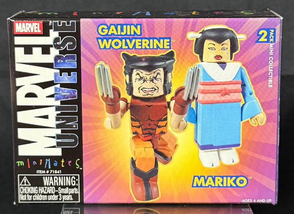 MARVEL MINIMATES EXCLUSIVE GAIJIN WOLVERINE/MARIKO