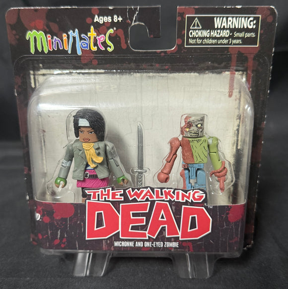 WALKING DEAD MINIMATES SER 2 MICHONNE/ONE-EYED ZOMBIE