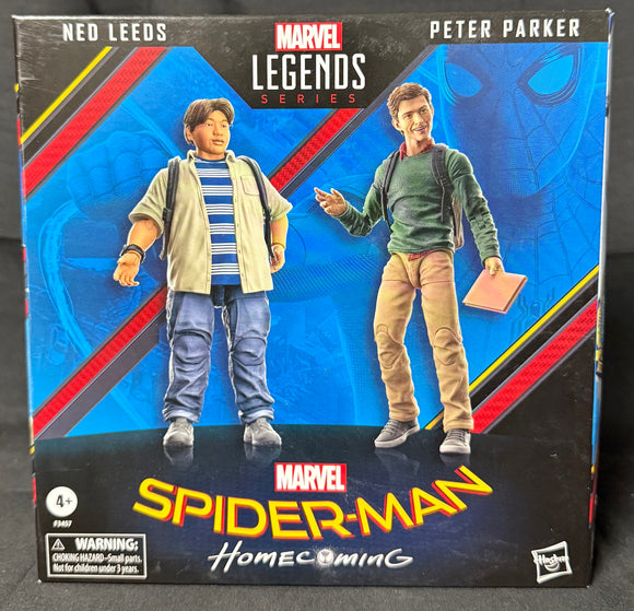 MARVEL LEGENDS SPIDER-MAN HOMECOMING PETER PARKER & NED LEEDS 2-PACK 6IN AF