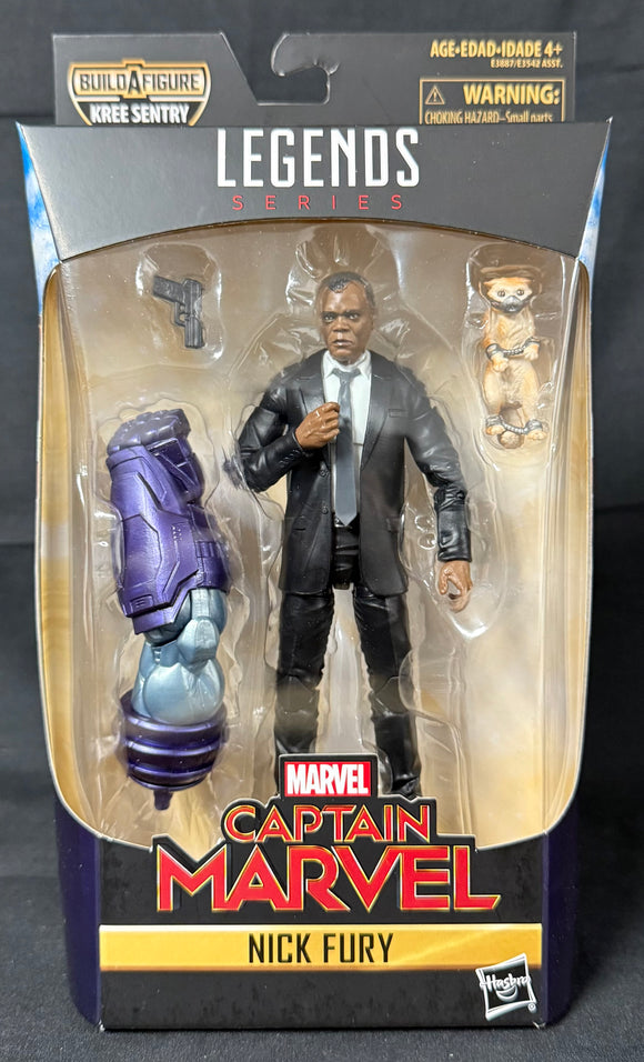 CAPTAIN MARVEL LEGENDS (KREE SENTRY BAF) NICK FURY 6IN AF