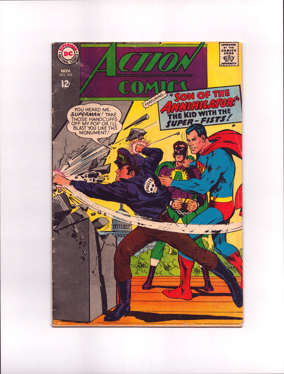 ACTION COMICS #356 (1967) 1ST SUPERMAN COVER ART BY NEAL ADAMS VGFN/FN-